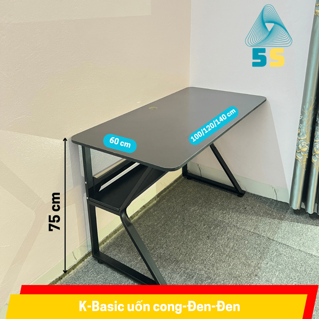 Bàn Bo 4 góc,Chân Chữ K cong Gỗ MDF 15mm – Chân Sắt Sơn Tĩnh Điện – Đầy Đủ Size | BigBuy360 - bigbuy360.vn