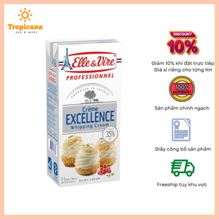 Kem Sữa Tươi Whipping Cream Elle & Vire Excellence - Hộp 1L