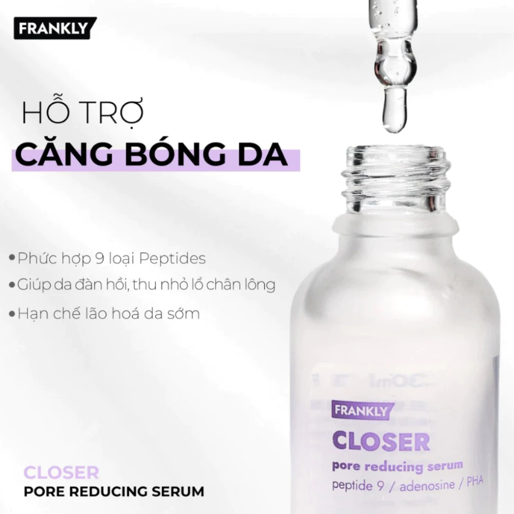 Tinh chất FRANKLY Closer Pore/Heyday Deep Hydrating/Sunday Glow Brightening and Tone Up/Vita Calming 30ml