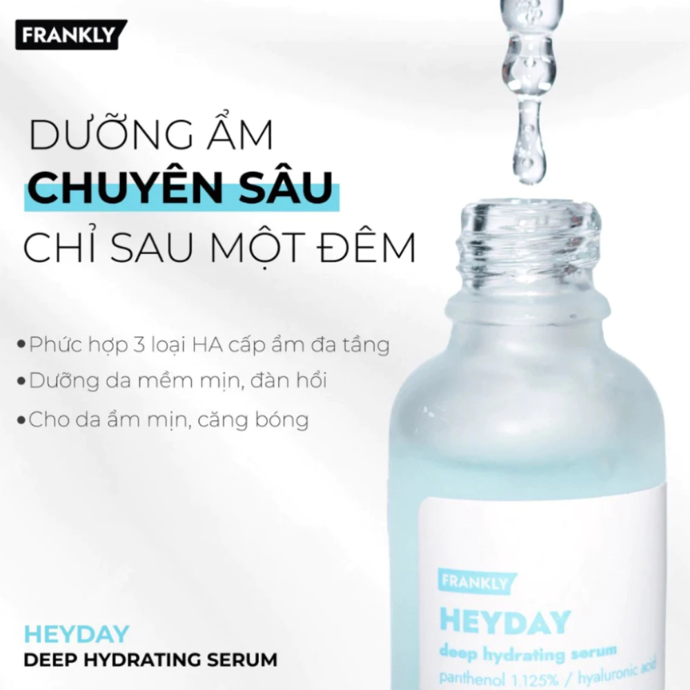 Tinh chất FRANKLY Closer Pore/Heyday Deep Hydrating/Sunday Glow Brightening and Tone Up/Vita Calming 30ml