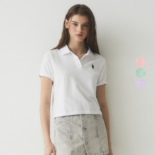 Áo Thun WHO.A.U Steve Crop Collar T-Shirt_WHHAE3721F