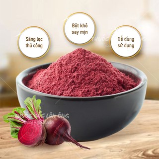 Bột củ dền 100g, củ dền đỏ nguyên chất, bột rau củ ăn dặm, pha uống, tạo màu thực phẩm, giàu chất xơ