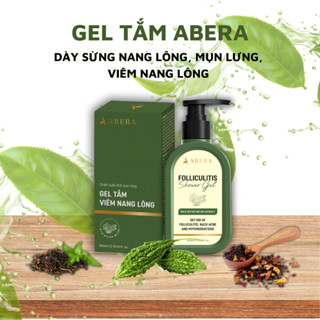 Gel Tắm Đào Thải Mụn Lưng ABERA 300ml - Cải Thiện Mụn Lưng Viêm Nang Lông Da Mịn Màng Trắng Sáng ABERA