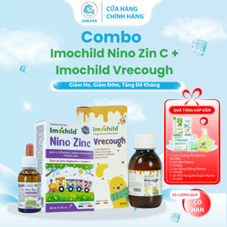  Combo Siro Kẽm Hữu Cơ NinoZinc IMOCHILD Lọ 30ml Nhỏ Giọt Cho Bé Từ Sơ Sinh Bổ Sung Kẽm và Vitamin Tăng Đề Kháng Jinkara 