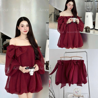 đầm babydoll xô thêu cổ sen