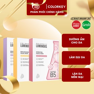 [Hộp 10 miếng] Mặt Nạ Giấy Dưỡng Ẩm, Làm Dịu Da, Hỗ Trợ Dưỡng Sáng Colorkey Facial Mask 25ml
