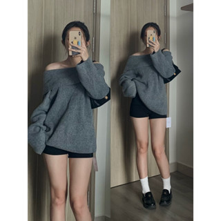  Áo len trễ vai dài tay chất len dày dặn form to oversized co giãn Look by Trang  ảnh đầu shop tự chụp  