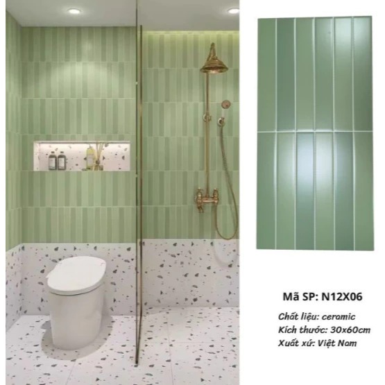 Gạch dán tường giả thẻ 30x60cm, gạch men ốp lát bếp 30x60cm, gạch ốp lát vệ sinh 300x600mm