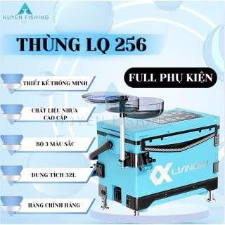 [Chính Hãng] Thùng Câu Lianqiu 256 32L Huyền Fishing Chuyên Câu Đài H05