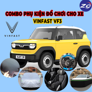 Bộ phụ kiện cho xe điện VINFAST VF3 bạt phủ thảm taplo bọc vô lăng nội thất ngoại thất cho VF3