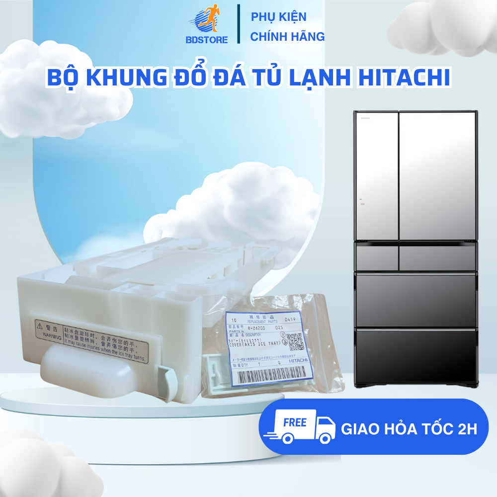 Bộ Khung Đổ Đá Tương Thích Tủ Lạnh HITACHI 6 Cửa, Khay Làm Đá Tủ Lạnh Dành Cho Tủ Lạnh Hitachi Hàng 