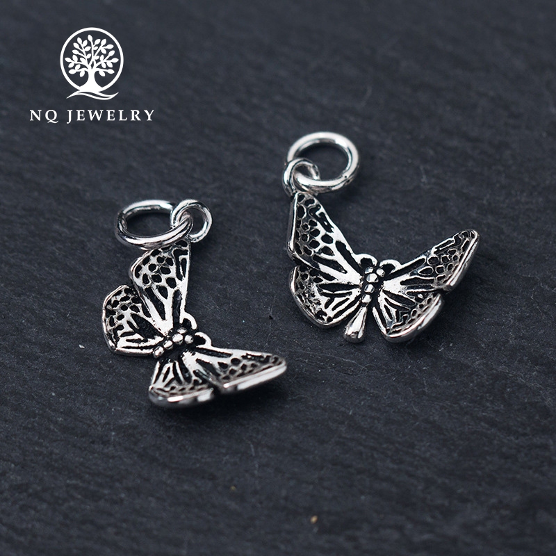 Charm S925 bướm nhỏ mặt treo