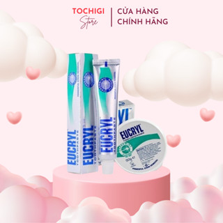Kem Đánh Răng, Bột Tẩy Trắng Răng Hương Bạc Hà EUCRYL Tooth Paste Freshmint, Eucryl Toothpowder 50g