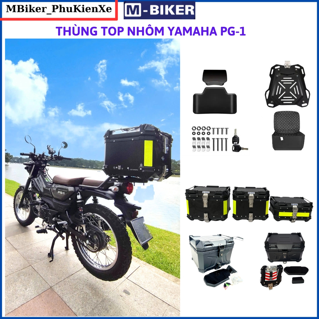 Thùng xe PG1, Thùng nhôm xe PG1, thùng Mbiker, phụ kiejn pg1_ chính hãng MBiker