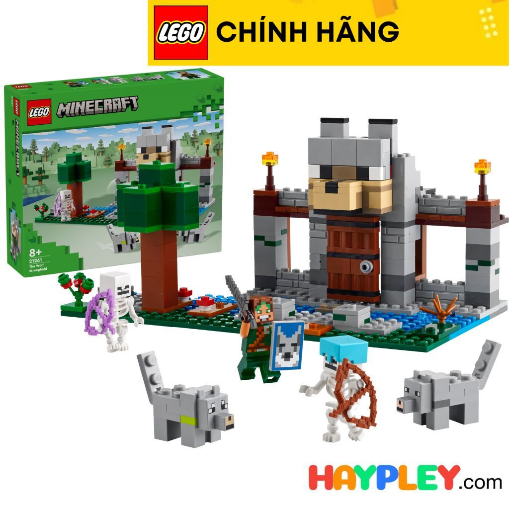 LEGO Minecraft 21261 Pháo đài Sói