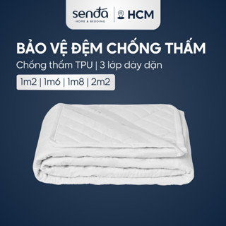 Tấm bảo vệ nệm chống thấm Sen Đá Bedding bông Polyester 1m2 1m6 1m8 2m2, tấm lót đệm cao cấp