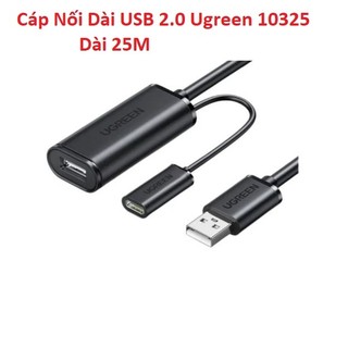 Cáp Nối Dài USB 2.0 ( 15M 10323 , 20m 10324 , 25m 10325 , 30m 10326 )   Ugreen - Có Chip Khuếch Đại