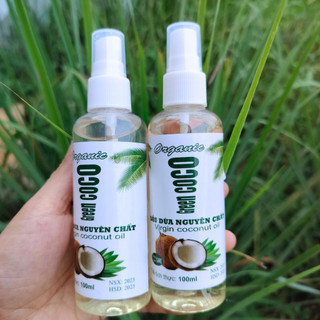 Dầu Dừa Nguyên Chất Organic Green CoCo hỗ trợ dưỡng tóc, giảm tóc xù, rối, gãy ... 100ml