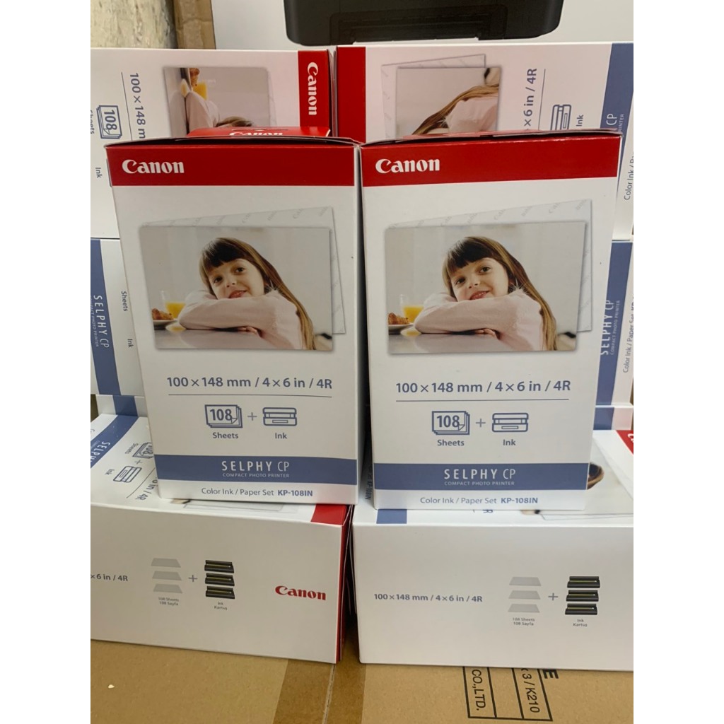 Combo 2 hộp giấy in ảnh Kp108in máy in Canon Cp1000,Cp1200,Cp1300,Cp1500,Cp910,Cp800,Cp810.v.v