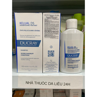 Dầu Gội Giảm Gàu Nặng, tiêu sừng, chống ngứa, giảm đỏ Ducray Kelual DS Shampoo 100ml - da liễu 24h