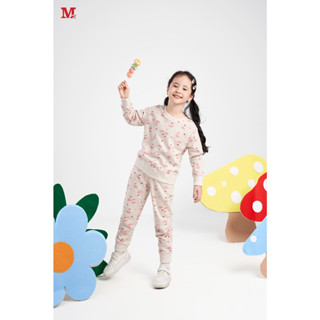 Bộ Đồ Thu Đông Bộ Nỉ  Dài Tay Họa Tiết Nấm Chất Liệu Nỉ Bông Mềm Mịn Thấm Hút Mồ Hôi Dành Cho Bé DFM0394 Thời Trang M2