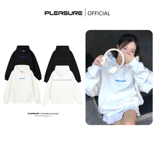Áo Hoodie Nỉ Lông Cáo PLEASURE/ Tráng Gương Xanh Boxy Form Châu Âu Dáng Rộng Unisex Nam Nữ Local Brand