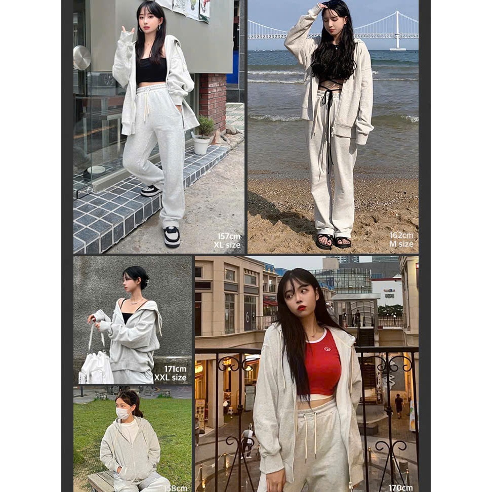 [AUTHENTIC 100%] Áo Hoodie Spao khóa zip nỉ da cá kéo 2 chiều form rộng lót bông nam nữ chính hãng p