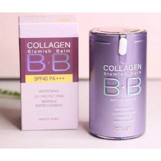 [Bộ CELLIO]Kem Nền BB Collagen - Phấn phủ Collagen-Kem chống nắng
