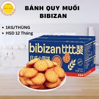 Bánh Quy Muối Bibizan, Bánh Quy Mặn Vị Sữa Muối Thùng 1 Kg