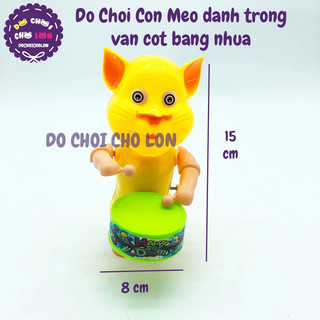 Đồ chơi Pikachu, con mèo đánh trống vặn cót dễ thương cho bé