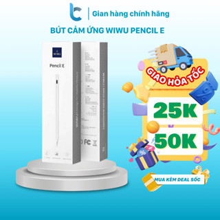 Bút Cảm Ứng WiWU Pencil E Cảm Biến Chống Tì Tay, Nét Nghiêng Cho IPAD Pro M4/ Air 6 M2/ IPAD Từ 2018 Trở Lên