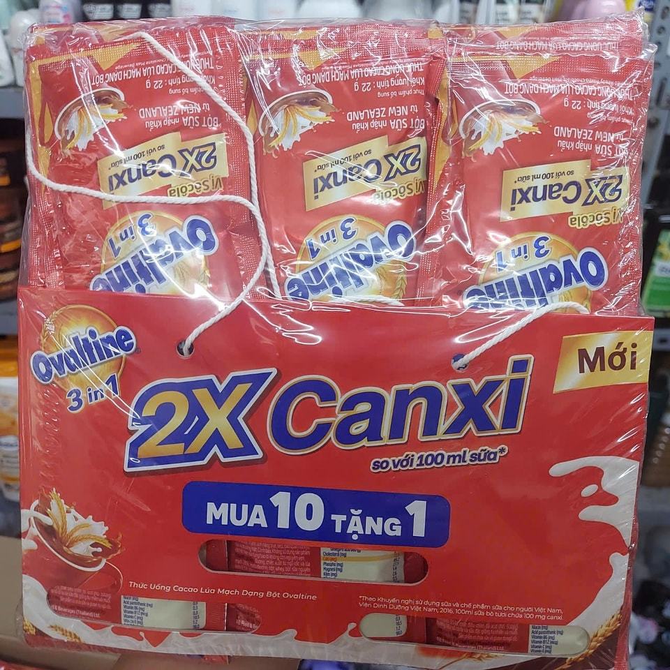 Thức uống socola lúa mạch X2 Canxi, lốc sữa lúa mạch cacao scl Ovaltine
