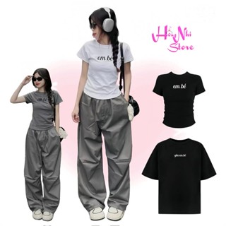 Áo Thun Baby Tee Body Thêu Em Bé Cổ Tròn Tay Ngắn Dáng Ôm Co Giãn Size Đại 65kg MM Hồng Nhi Store