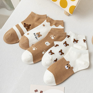 Vớ gấu nâu nữ set 5 đôi