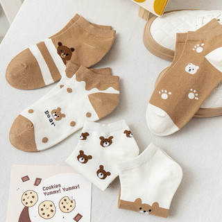 Vớ gấu nâu nữ set 5 đôi