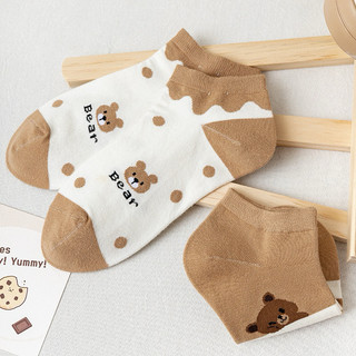Vớ gấu nâu nữ set 5 đôi