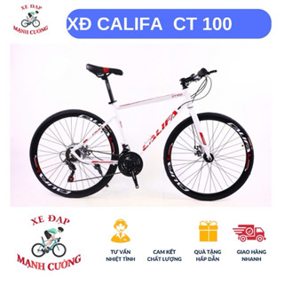   XE ĐẠP  TOURING CALIFA CT  100  VÀNH 700C TẶNG  MÓN PHỤ KIỆN  CHẮN BÙN , bình nước , giá để nước , Bộ lục giác lắp xe