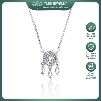 Dây chuyền bạc nữ TLEE dreamcatcher đính đá cao cấp TLEE JEWELRY D0232