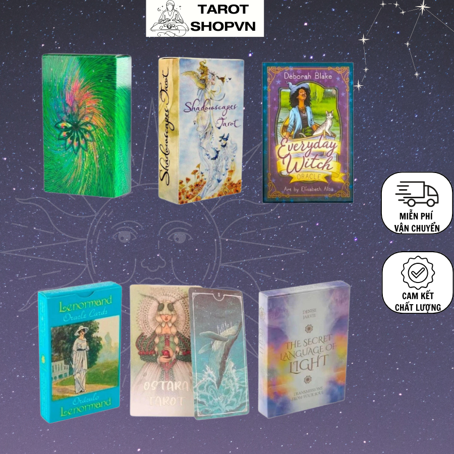 Bài Tarot Size Thường COSMA, SHADOWSCAPES, EVERYDAY WITCH, LENORMAND, OSTARA, SECRET - Tarotshop nhi