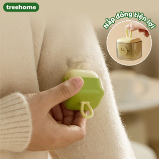  Cây Lăn Bụi Quần Áo Lăn Bụi Silicon Siêu Dính Có Nắp Đậy Cây Lăn Lông Mèo Mini Tái Sử Dụng Tree Home - CLB02 