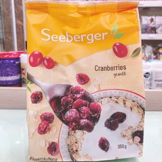 Nam việt quất Seeberger Cranberries 350g (Đức)