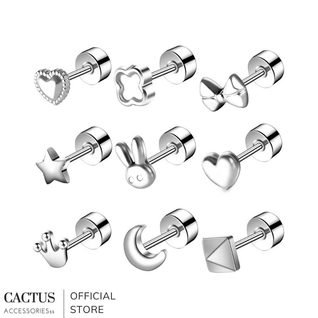 Khuyên tai Bi 10mm thép không gỉ không bay màu