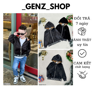 Áo Khoác Nhung BBR Siêu Sang Chất Vải Dày Dặn Dành Cho Bé Trai Size Từ 12 - 40kg