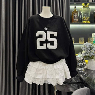 🎯Đẹp+...🎯AB HOUSE - Áo sweater 25 TWENTY FIVE form rộng Boxy Top nam nữ