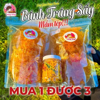  BÁNH TRÁNG SẤY MẮM TÉP SIÊU GIÒN SIÊU CAY - COMBO 2 TÚI - 1000gr TẶNG Hũ Khô Gà Lá Chanh 100gr -  Snack Food 