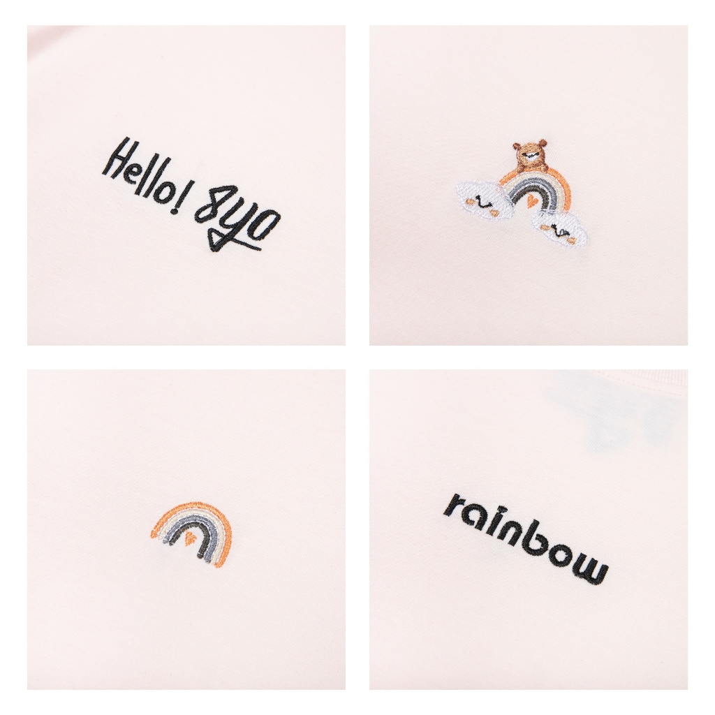 Áo Thun Thêu 8YO RAINBOW Tee Cotton Mềm Mịn Mát - Áo Phông Local Brand Unisex Nam Nữ Form Rộng | BigBuy360 - bigbuy360.vn