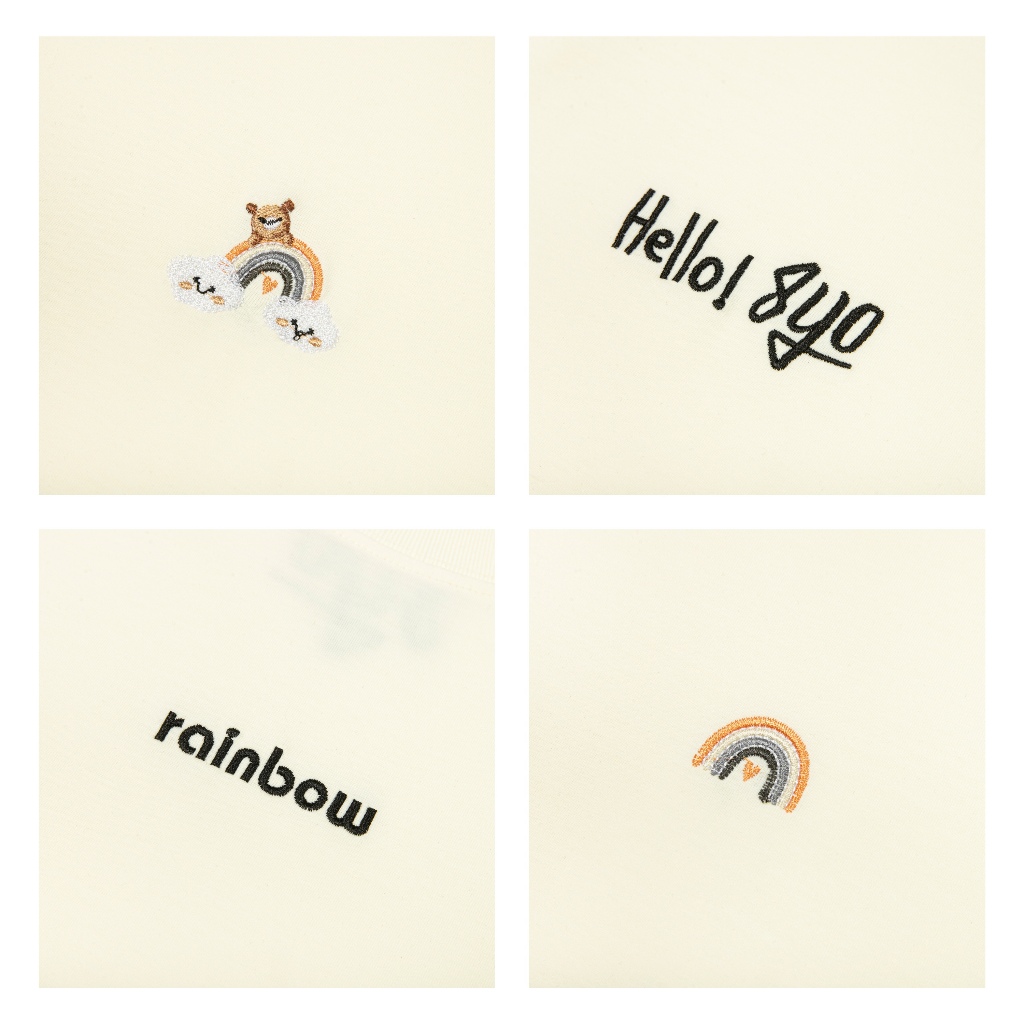Áo Thun Thêu 8YO RAINBOW Tee Cotton Mềm Mịn Mát - Áo Phông Local Brand Unisex Nam Nữ Form Rộng | BigBuy360 - bigbuy360.vn