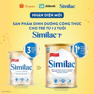 Sữa Bột Abbott Similac 1+ Dinh Dưỡng 5G Phát Triển Não Bộ Dành Cho Bé Trên 1 Tuổi