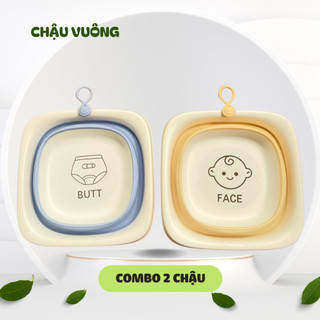 Chậu Rửa Bằng Nhựa Gấp Gọn Tiện Dụng Dành Cho Trẻ Nhỏ