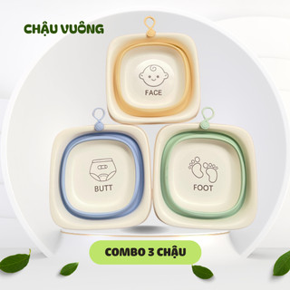 Chậu Rửa Bằng Nhựa Gấp Gọn Tiện Dụng Dành Cho Trẻ Nhỏ